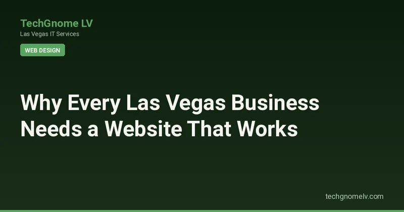 Hero image representing Why Every Las Vegas Business Needs a Website